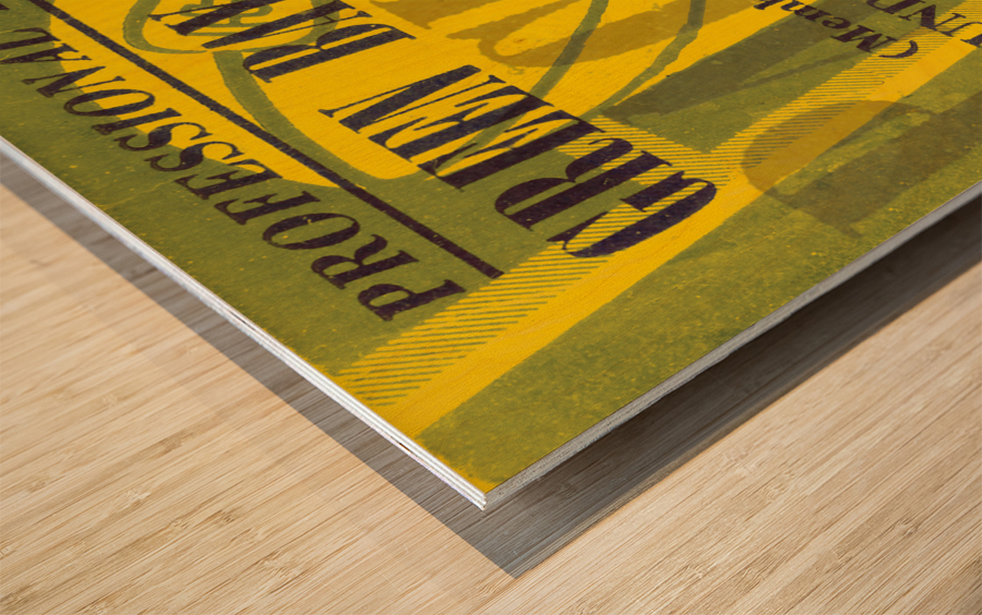 1943 Green Bay Packers Ticket Stub Remix Wood print