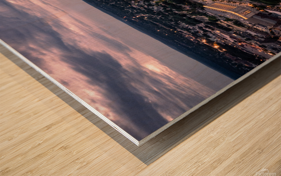 Top of the Hill Wood print