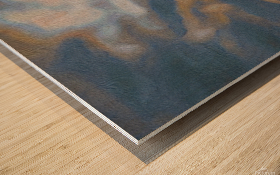 amber waves Wood print