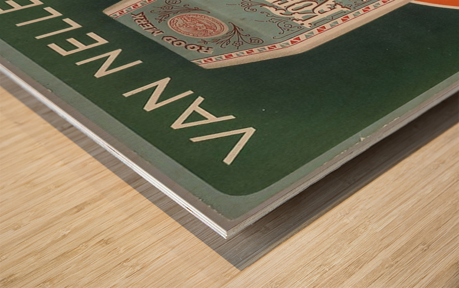 Vintage poster for Van Nelle Roodmerk Koffie Wood print