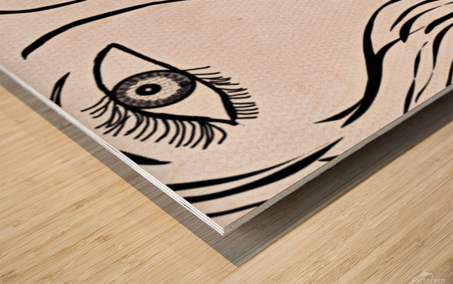 Woman Impression sur bois