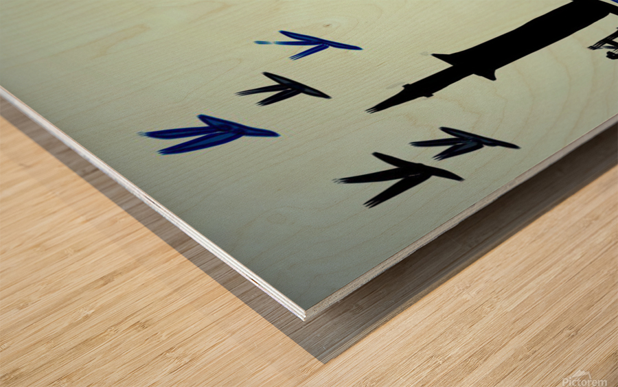 Istanbul in the Evening Wood print