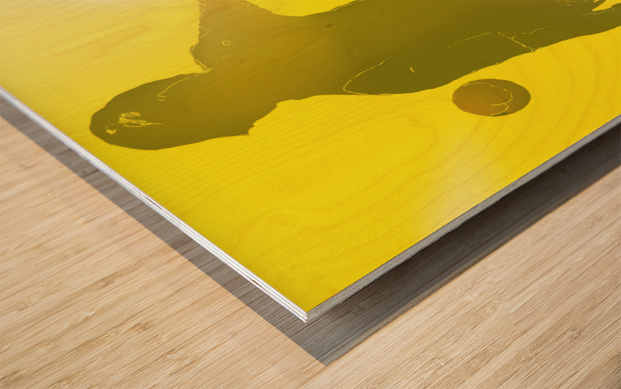 Sunny Day Tennis Abstract Art Wood print