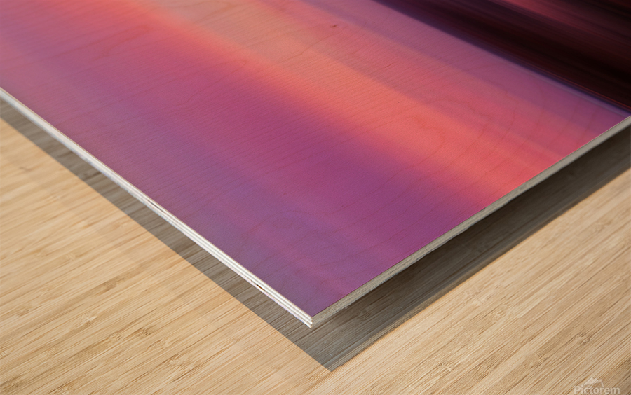 Sea Sunset VI - Panoramic Wood print