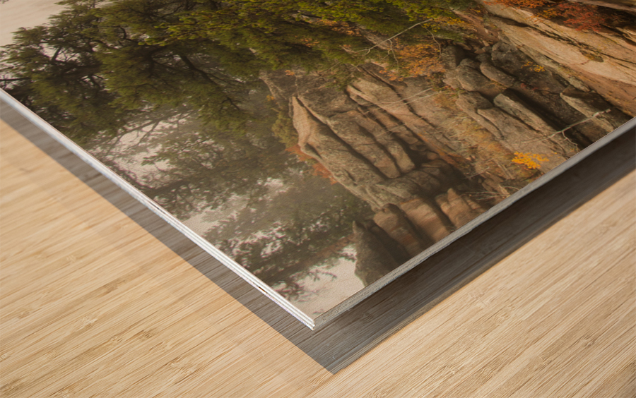 Bridge Into The Clouds 48x36 Wood print