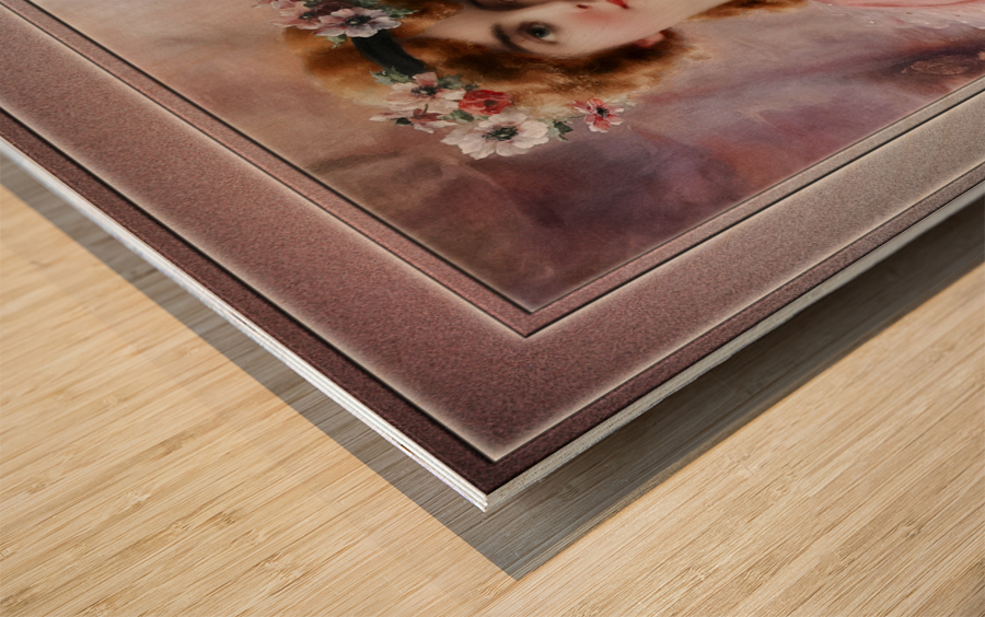 A Summertime Beauty by Emile Vernon Vintage Art Xzendor7 Old Masters Reproductions Wood print