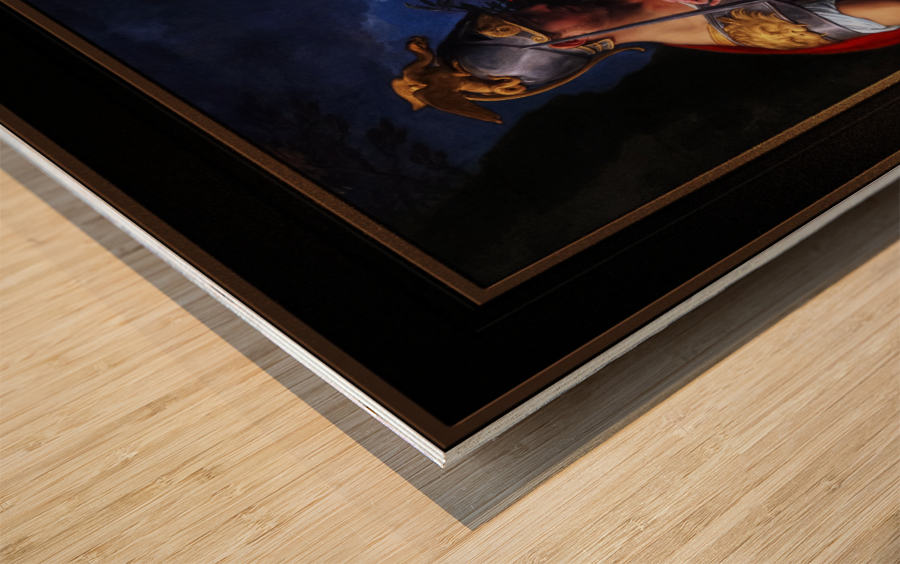 Allegory of Peace and War by Pompeo Batoni Remastered Xzendor7 Classical Fine Art Old Masters Reproductions Wood print