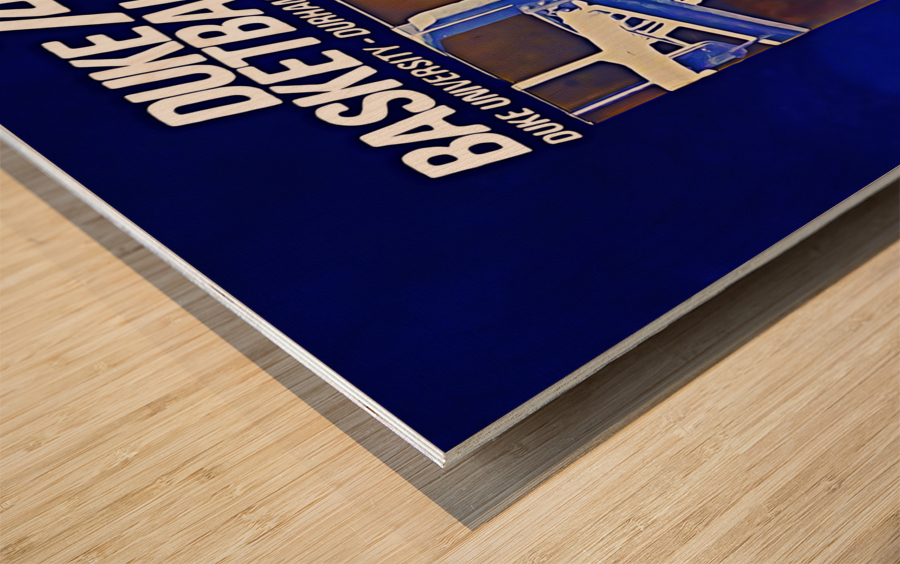 1974 Duke Basketball Art Wood print