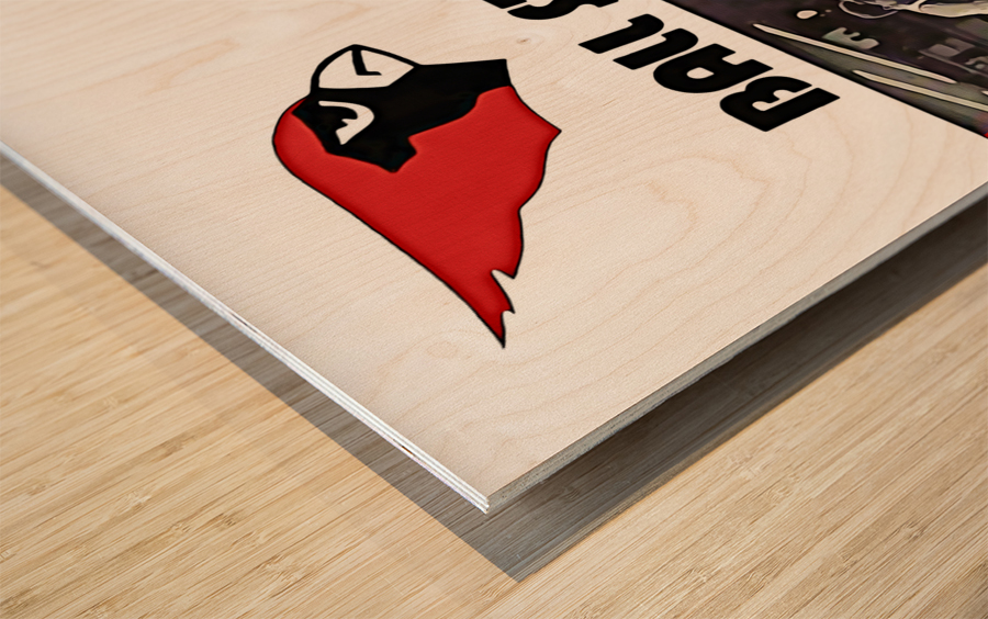 1974 Ball State Cardinals Basketball Art Wood print