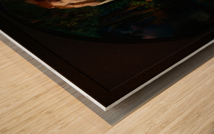 Les Baigneuses by Henri Lehmann Remastered Xzendor7 Classical Fine Art Old Masters Reproductions Wood print