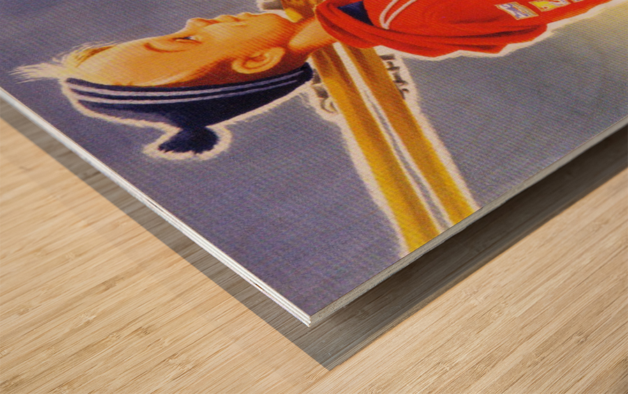 Finlande vintage travel poster Wood print