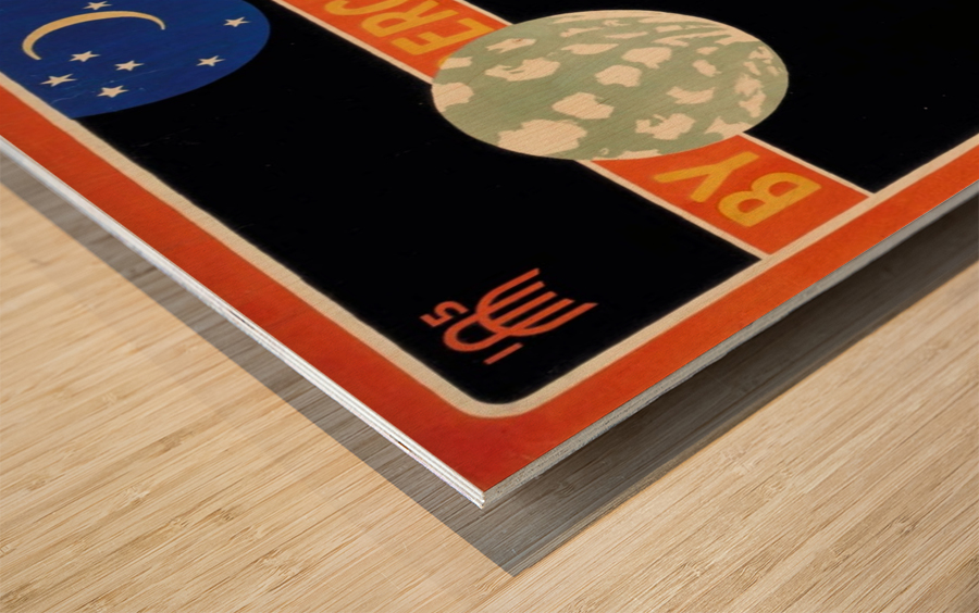 By Underground To fresh Air poster 1915 Wood print