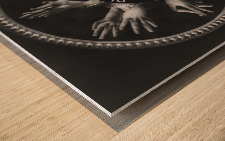 Please applaud with hands only Wood print