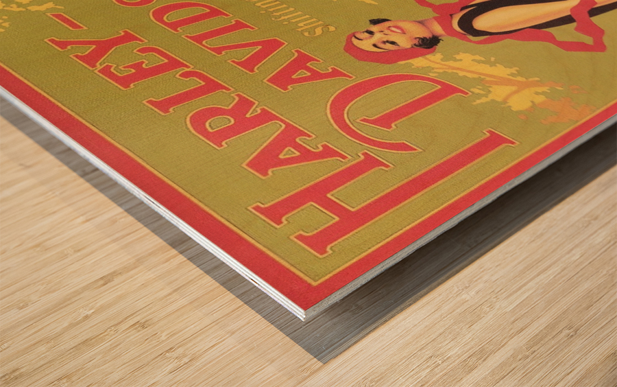 1929 Harley Davidson Shifting into Popularity Wood print