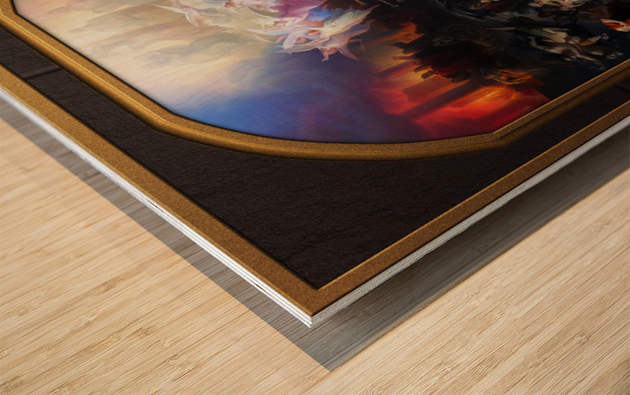 Titus destroying Jerusalem by Wilhelm von Kaulbach Remastered Xzendor7 Classical Fine Art Old Masters Reproductions Wood print