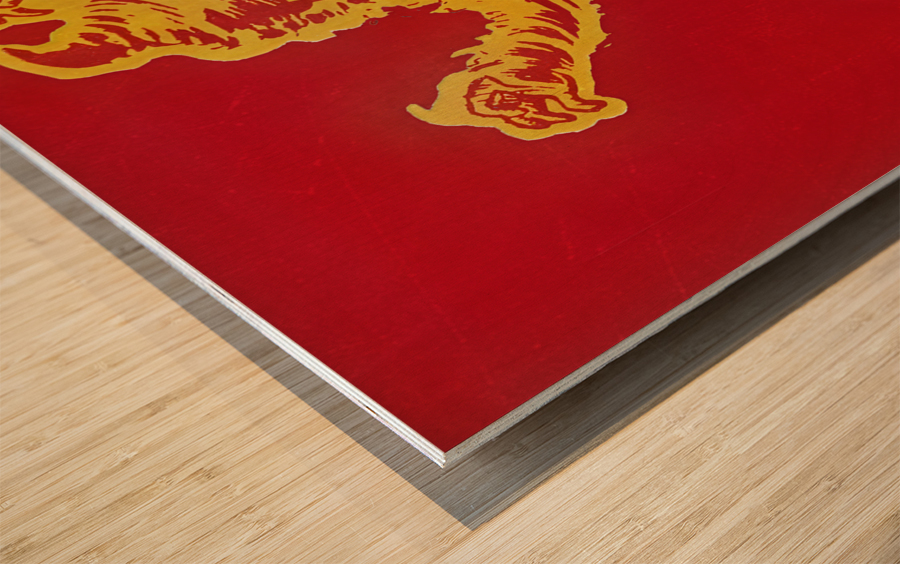 Vintage Iowa State Cyclone Art Wood print