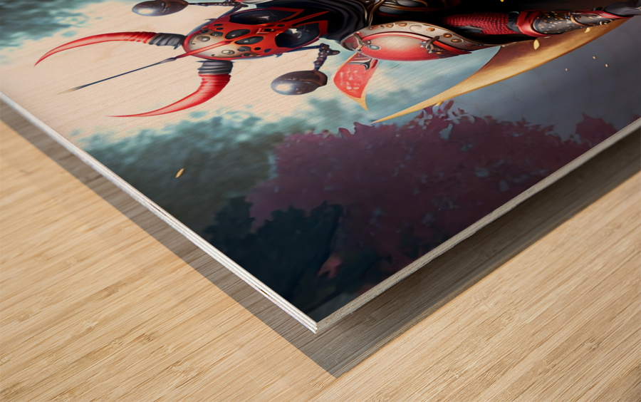 Warrior Ladybug no.6 Wood print