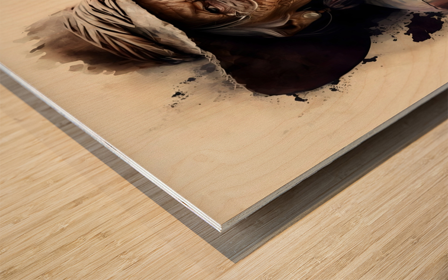 Wild West old woman no.6 Wood print