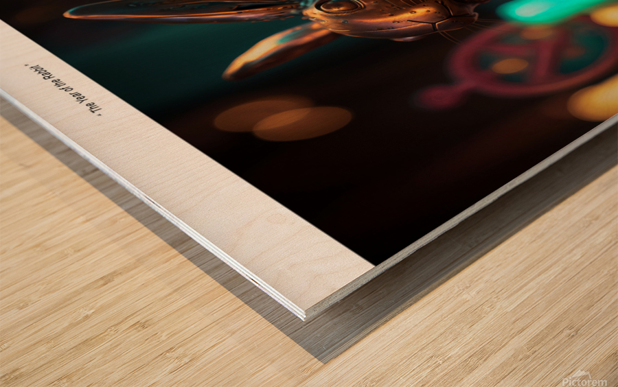 Year of the Rabbit B4 Wood print