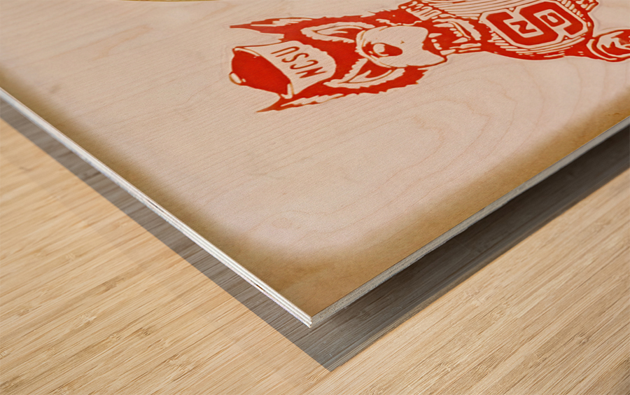 1983 NC State Basketball Number 1 Wood print