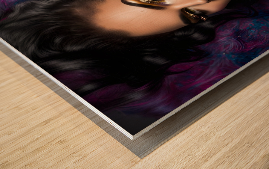 Girl pin up no.18 Wood print