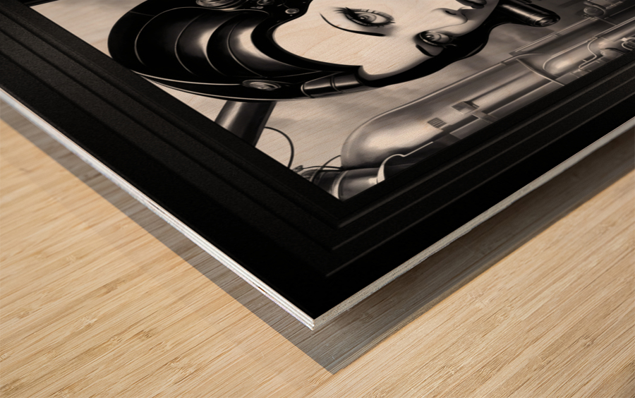 Industrial Tech 118975 A Beautiful Captivating AI Concept Art by Xzendor7 Wood print