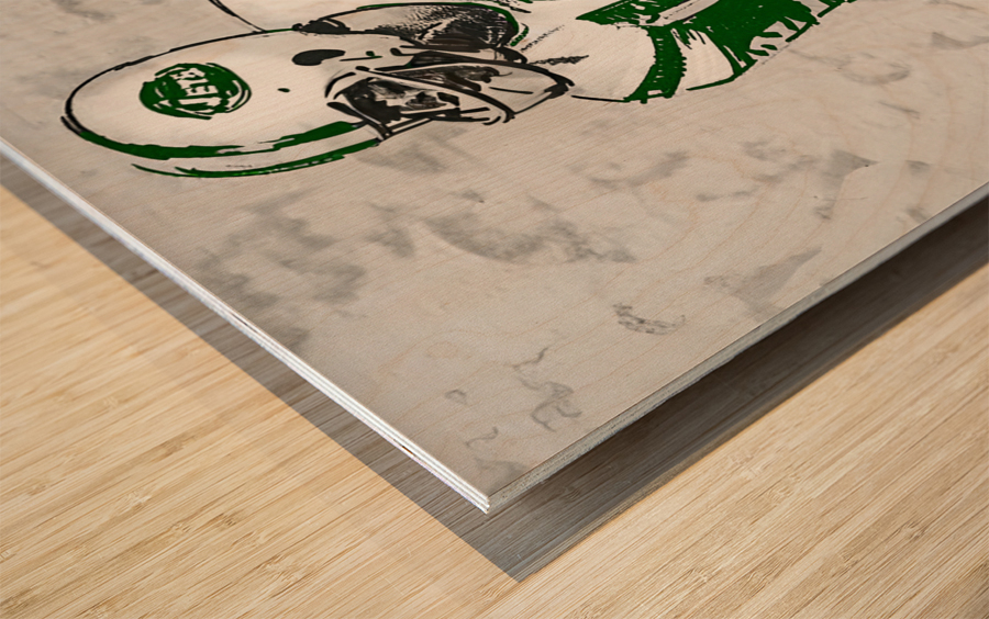 1969 New York Jets Joe Namath Art Wood print