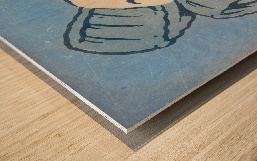 Vintage North Carolina Rameses Art Wood print