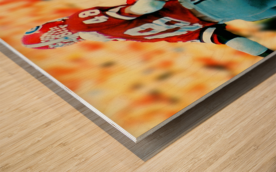 Bo Jackson Run Against Georgia Wood print