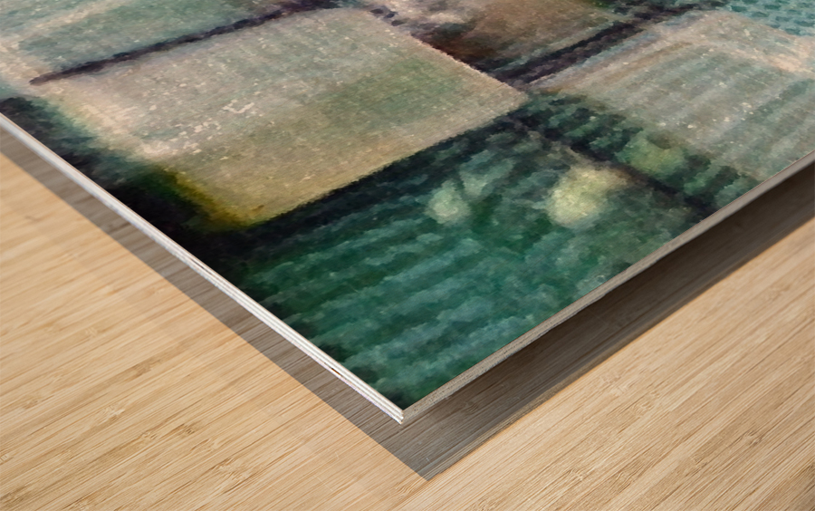 Square Dance 5 Wood print