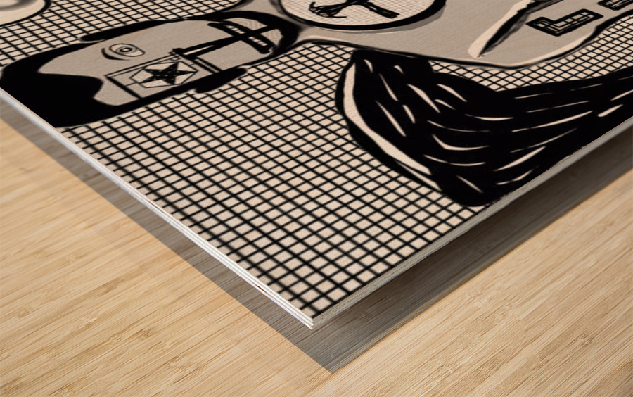 Balance 9 Impression sur bois