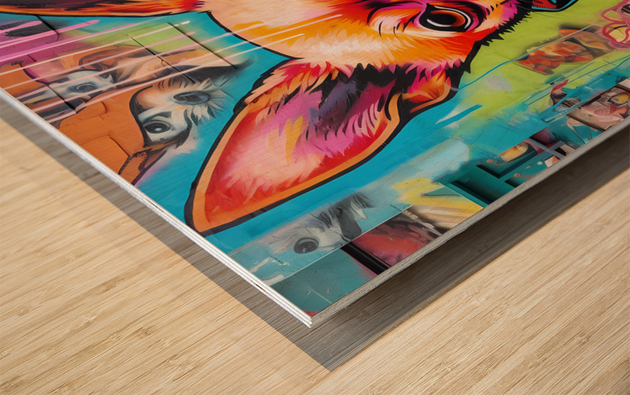 chihuahua art Wood print