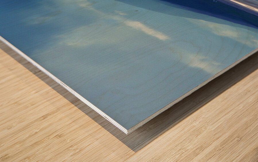 Summer Blue Hills at the Beach on the North Coastal Route 500 Wood print