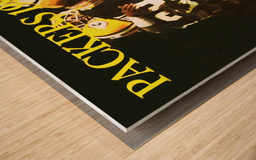 1980 Green Bay Packers Football Art Wood print