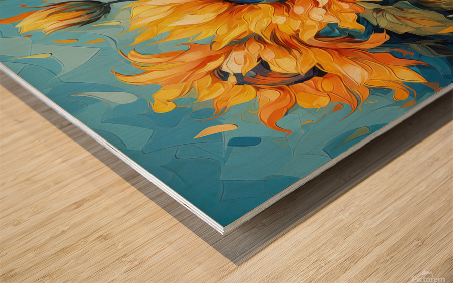 Lilting Lullaby: Vibrant Visions Wood print