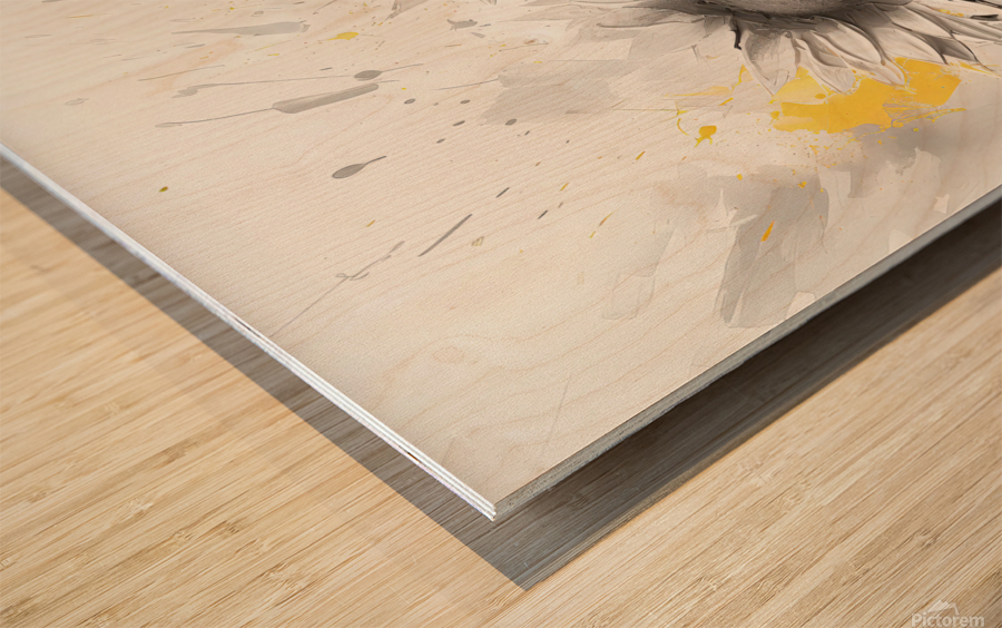 Petal Pianissimo: Vibrant Visions Wood print