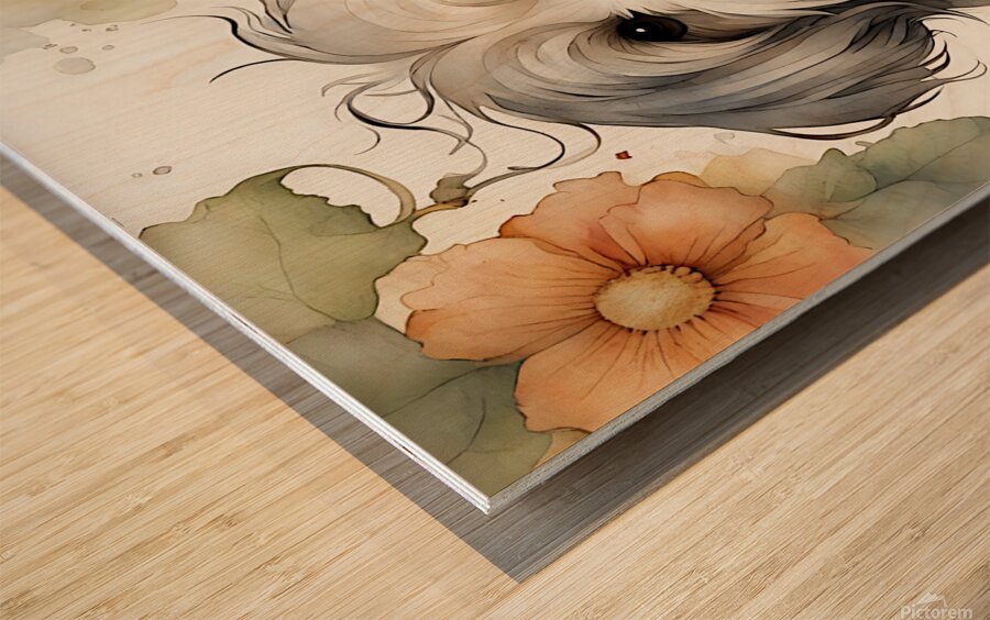 Cute Havanese Dog 1 Wood print