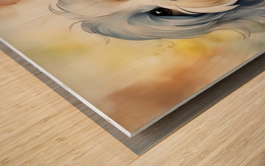 Cute Havanese Dog 3 Wood print