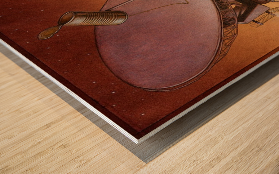 new technology Wood print