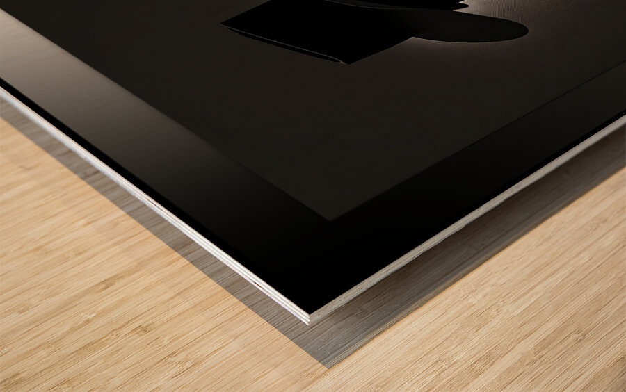 Dark Cowboy Wood print