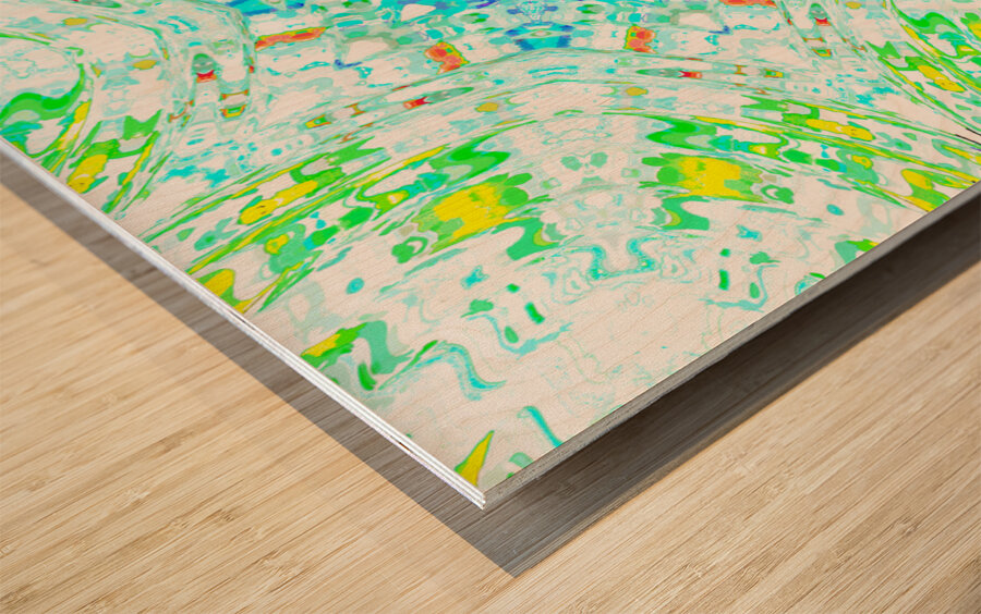 Vibrant Kaleidoscope Wood print