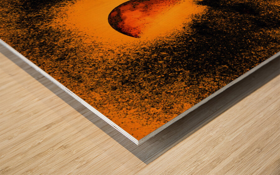 Disintegrating Moon in Stark 2 Wood print