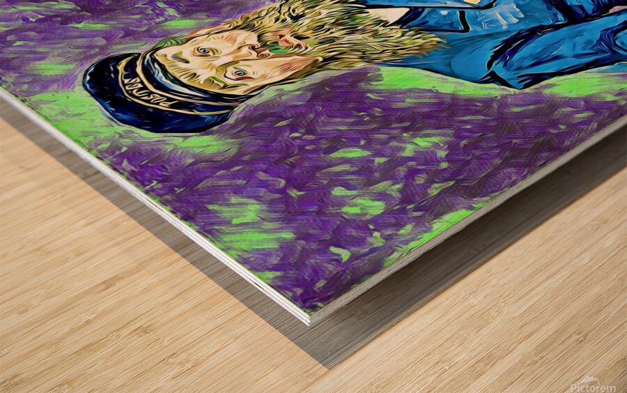 Portret van de postbode Joseph Roul 7 Wood print