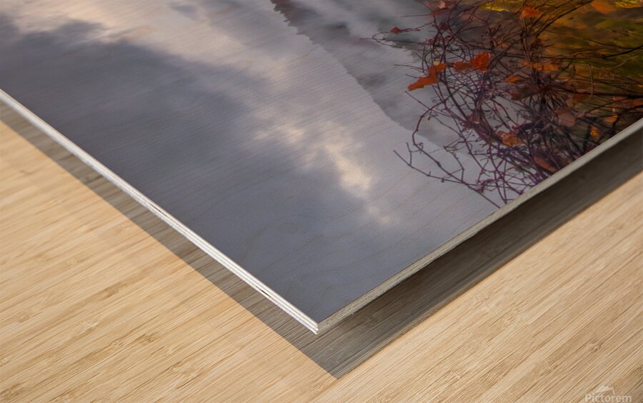 Cades Cove Foggy Morning Wood print