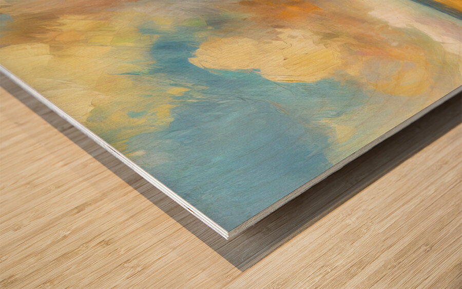 Beautiful Prairie Skies Wood print