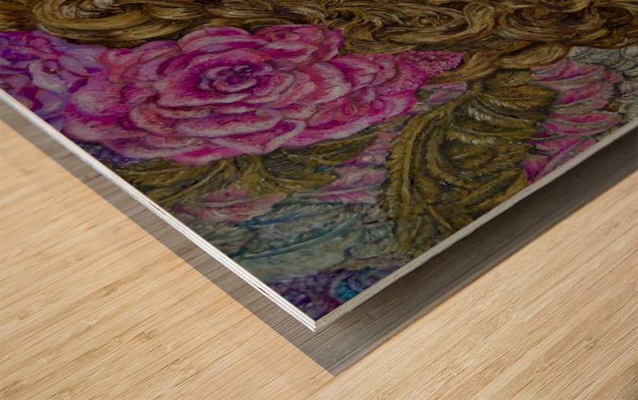 Yumi Sugai. An angel of Christmas of the Christmas tree. Wood print