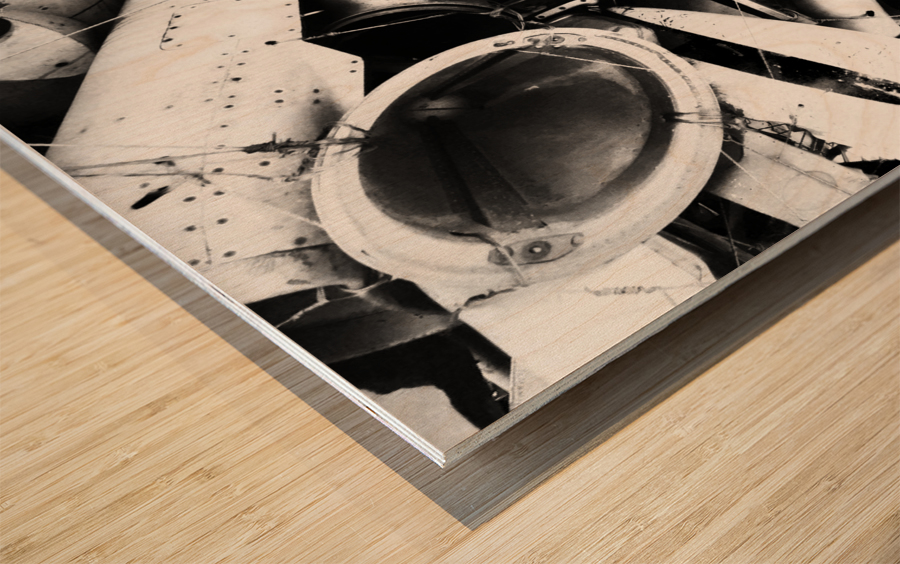 SPACE JUNK II Wood print