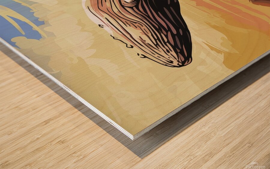 Leaping Wood print
