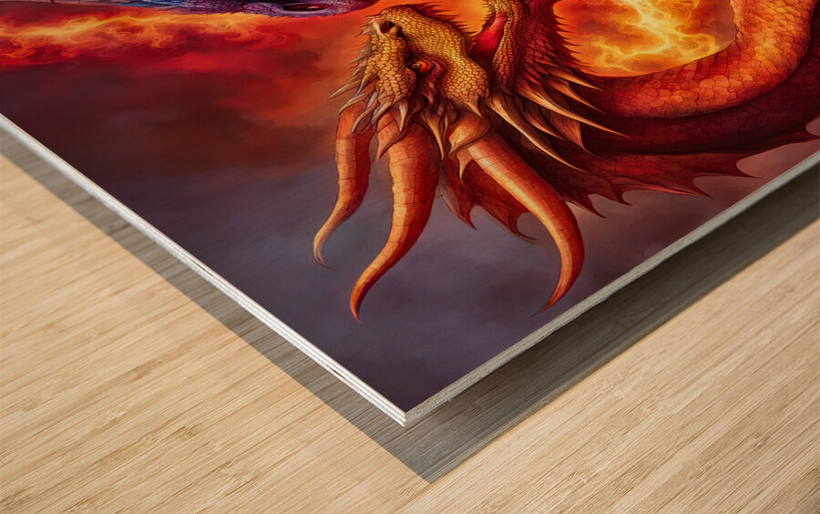 GOOD vs EVIL Wood print