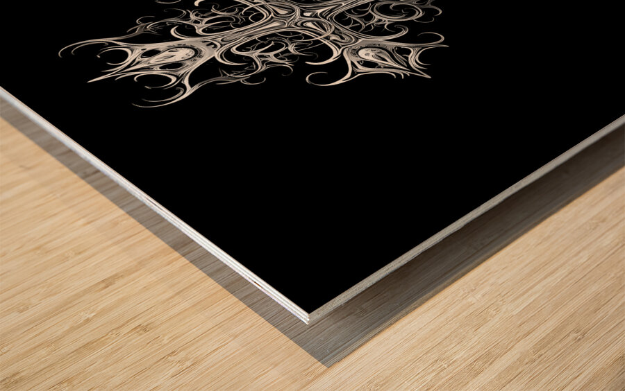 Spiritual Cross 04  Wood print